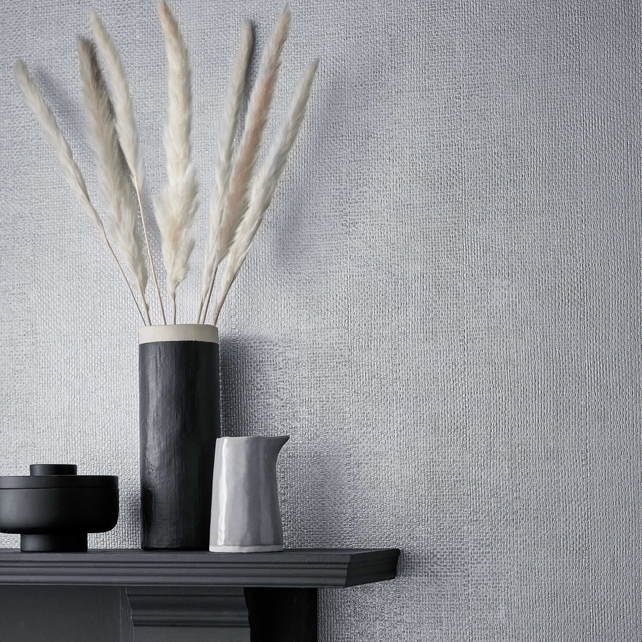 Tapet, Serena, Silver Luxury Textured, 1838 Wallcoverings, 5.3mp / rola