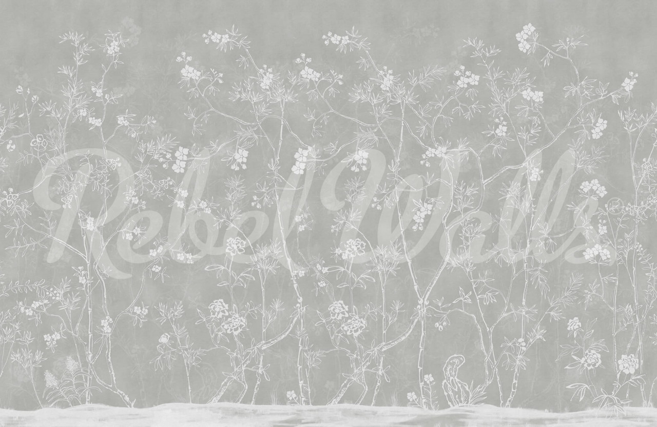 Tapet Soft Chinoiserie, Gray, Rebel Walls - 1 | YEO