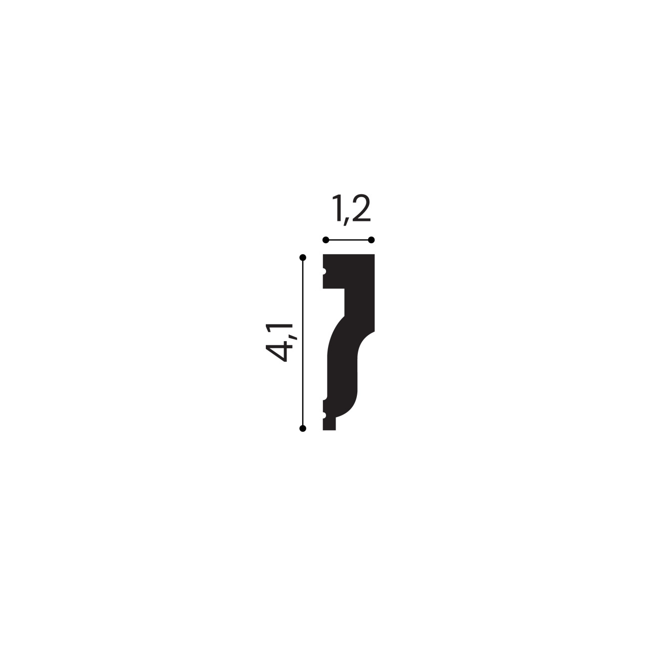 Brau polimer rigid, Manavi, B28 - 4.1x1.2x200 cm — imaginea 2