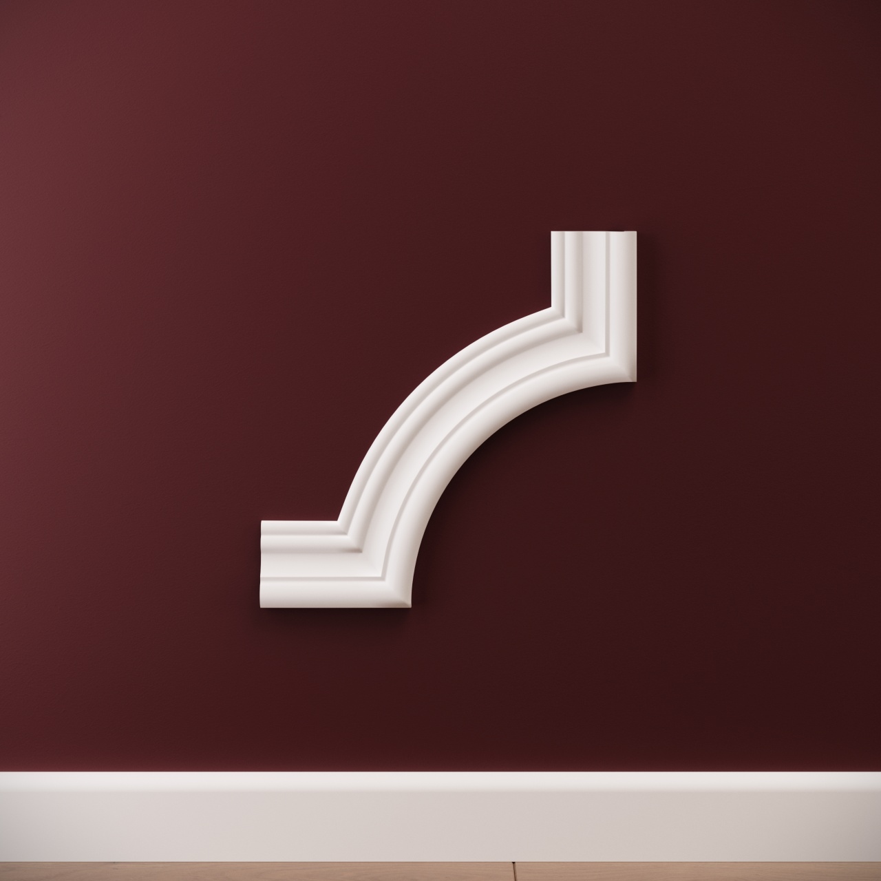 Chenar decorativ din poliuretan B19-1 - 22.5x22.5x1.5 cm - 1 | YEO