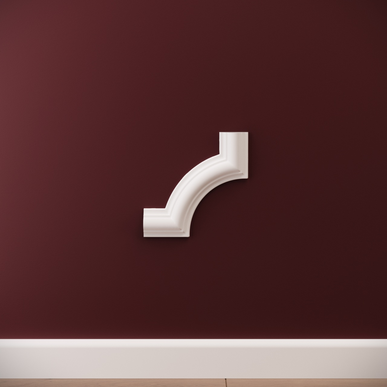 Chenar decorativ din poliuretan CR810C - 14.5x1.8x14.5 cm - 1 | YEO