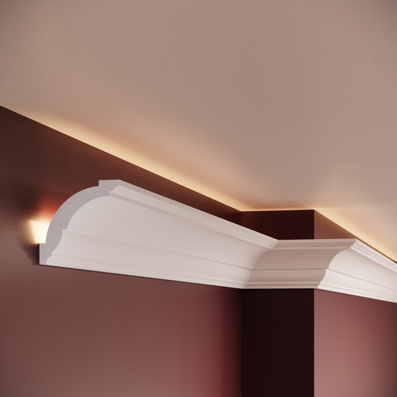 Cornisa decorativa C7 - 7.8x6.6x200 cm - 2 | YEO