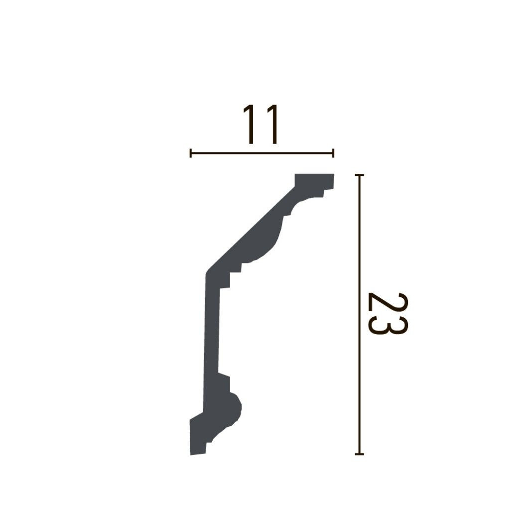 Cornisa decorativa din poliuretan P825 - 23x11x200 cm - 3 | YEO
