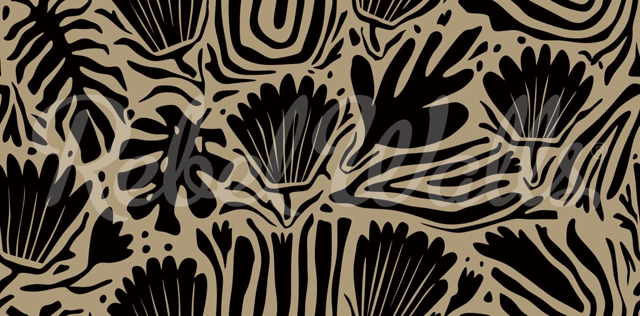 Fototapet, Abstract Blossoms, Brown, Rebel Walls - 2