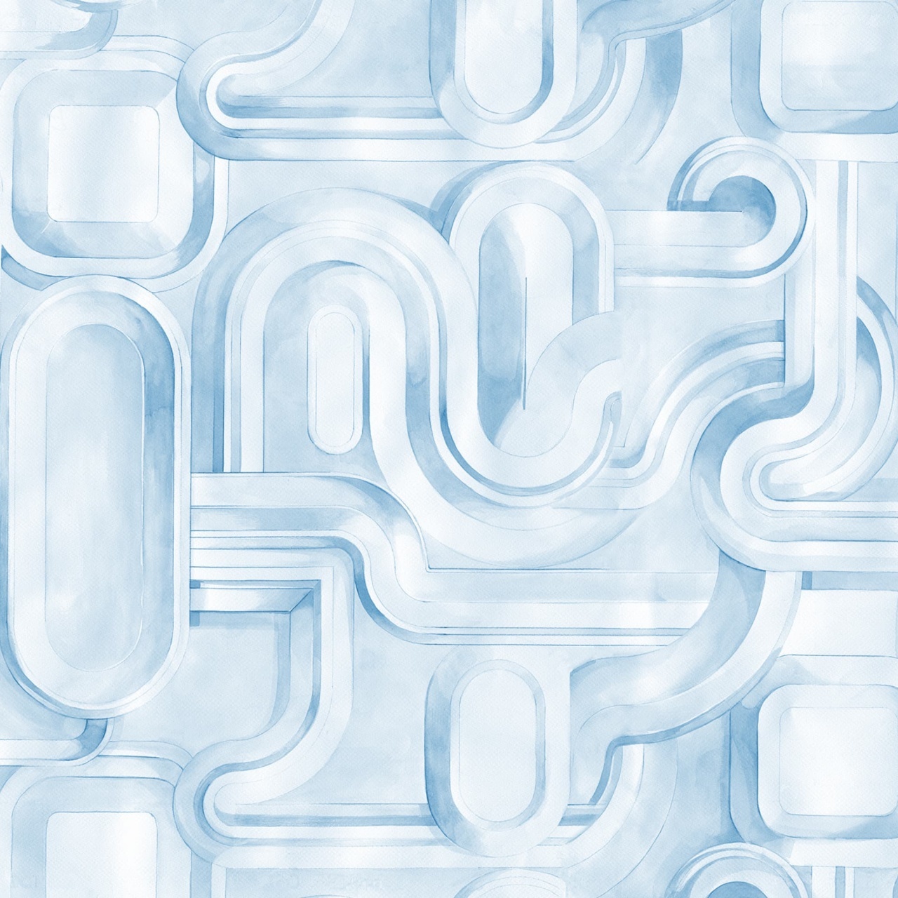 Fototapet, Abstract Path, Blue, Rebel Walls - 2