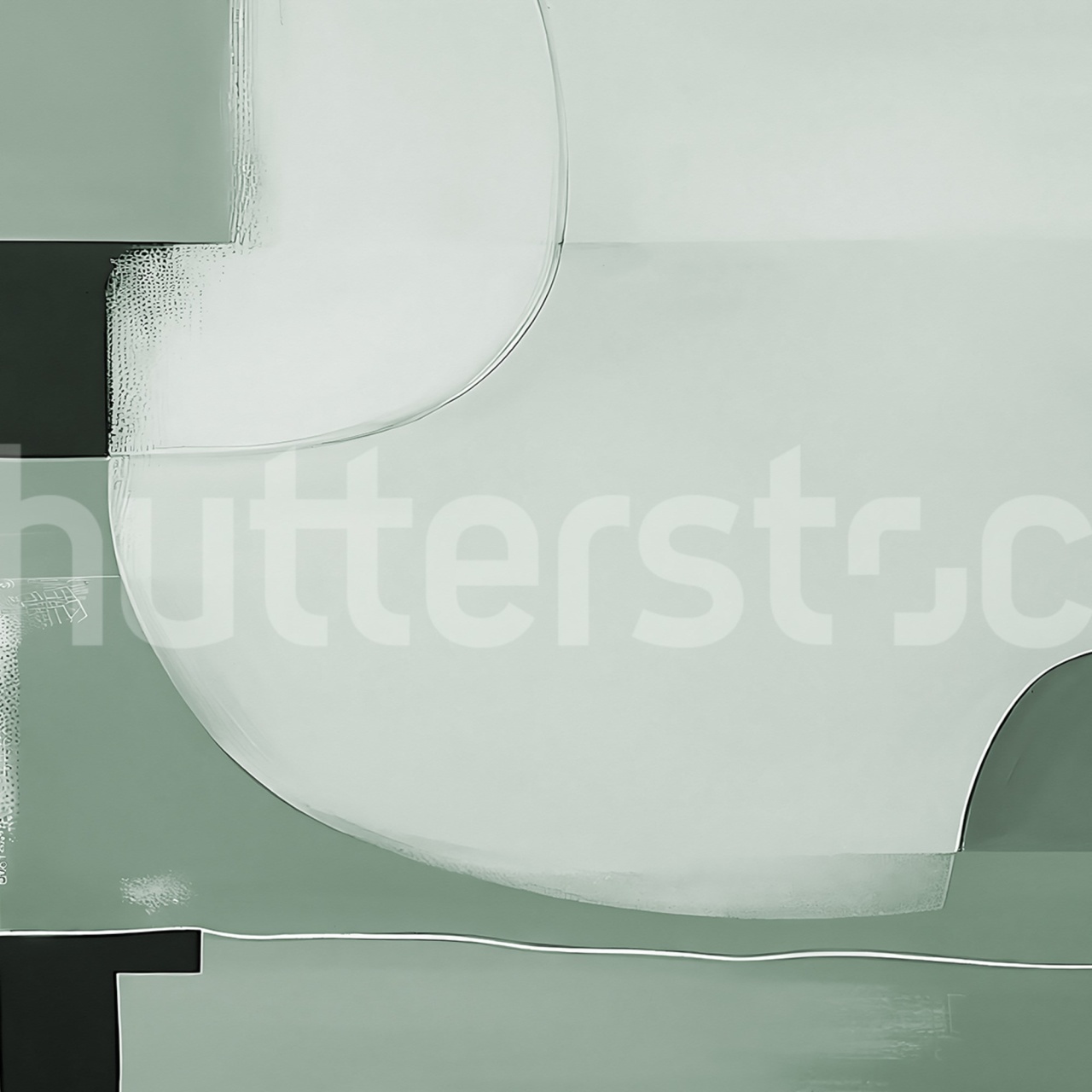 Fototapet, Abstract Shapes, Green, Rebel Walls - 2