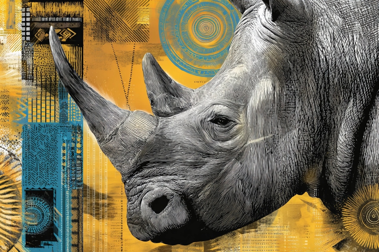 Fototapet Artistic Continent Mystique Rhino Reve CMR209