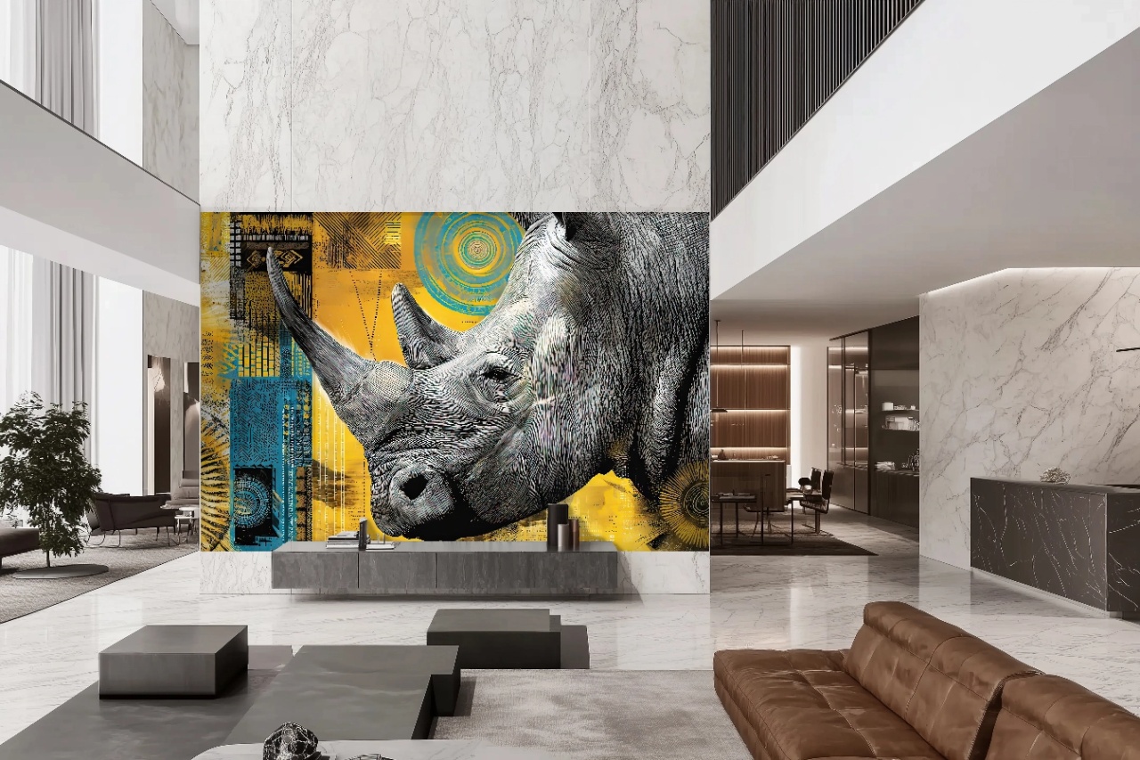 Fototapet Artistic Continent Mystique Rhino Rêve CMR209 - 2