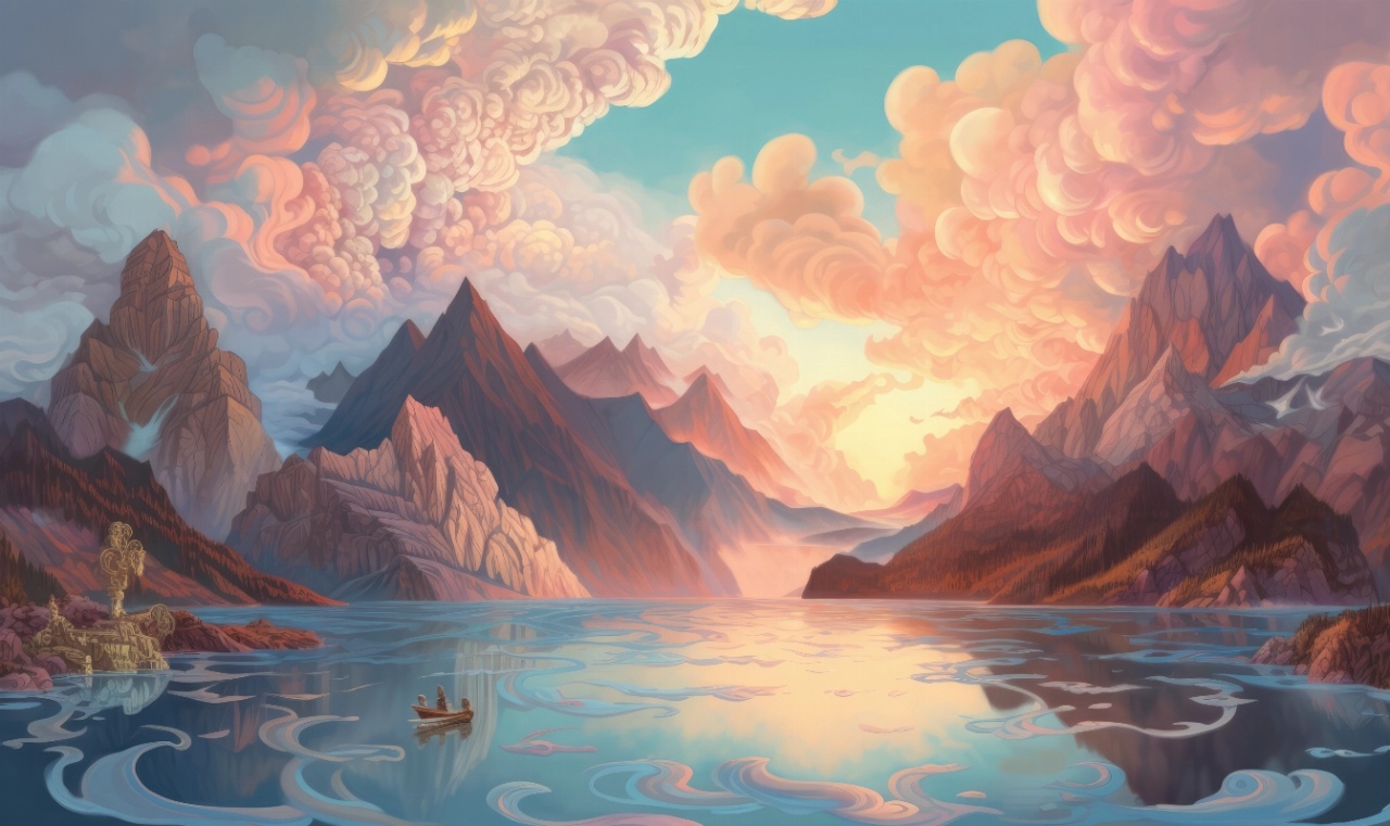 Fototapet Artistic Montagne et Ciel Fable Reve MF101
