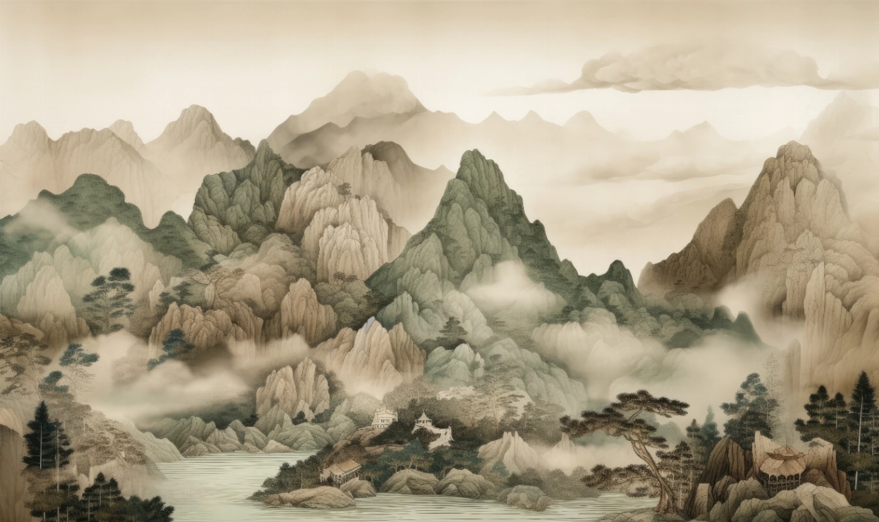 Fototapet Artistic Montagne et Ciel Tibet Rêve MT101