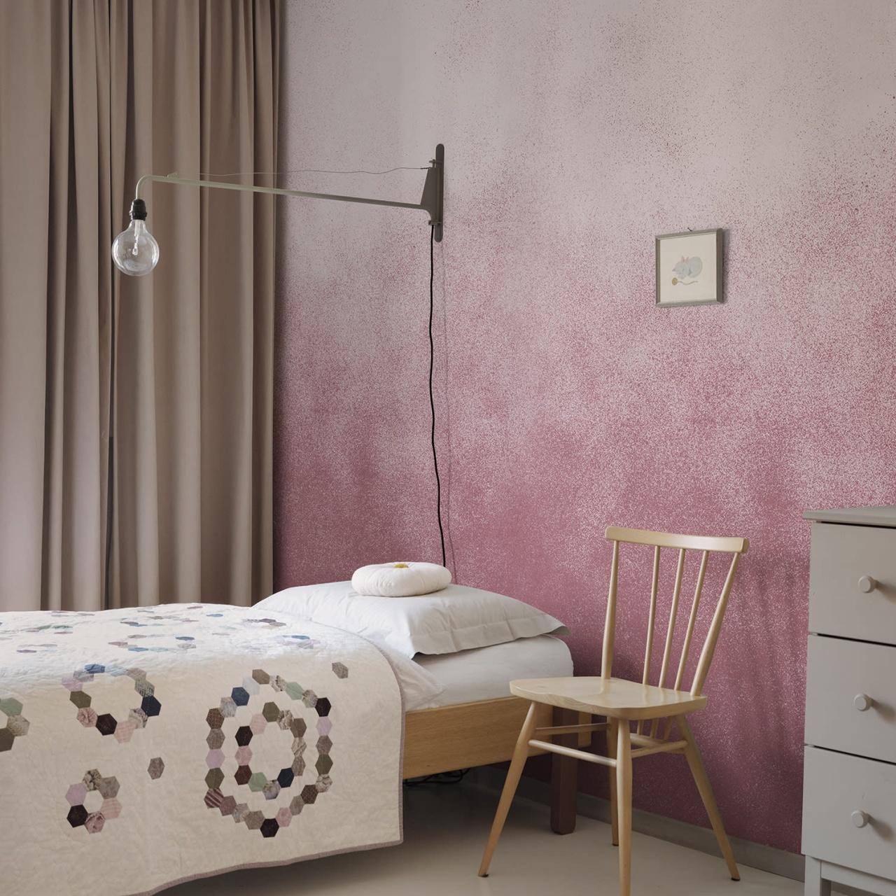 Fototapet, Ash Gradient, Pink, Rebel Walls - 3