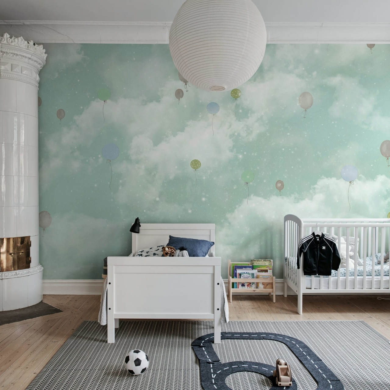 Fototapet, Balloon Clouds, Sky Blue, Rebel Walls - 3