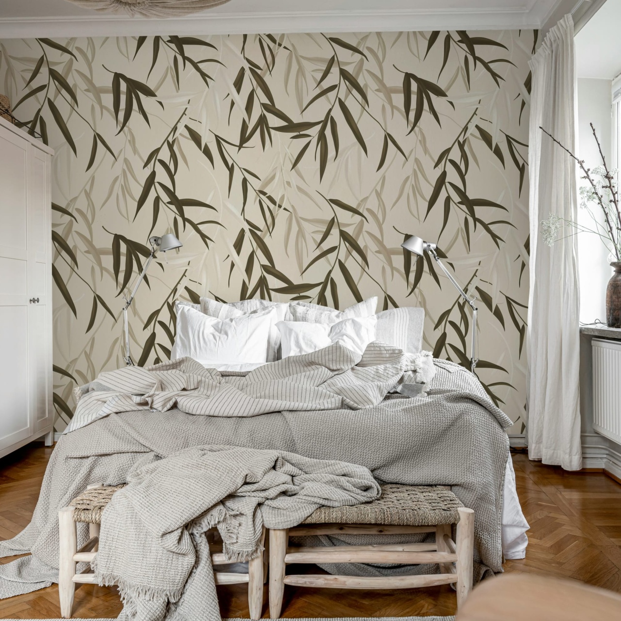 Fototapet, Bamboo Jungle, Brown, Rebel Walls