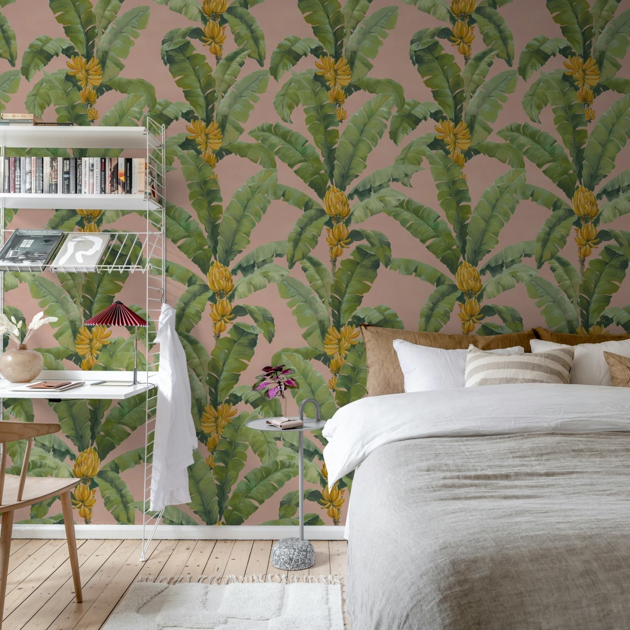 Fototapet, Banana Leaf, Pink, Rebel Walls - 3