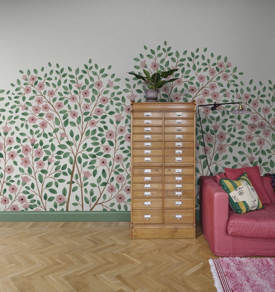 Fototapet, Blossom Tree, Pink, Rebel Walls