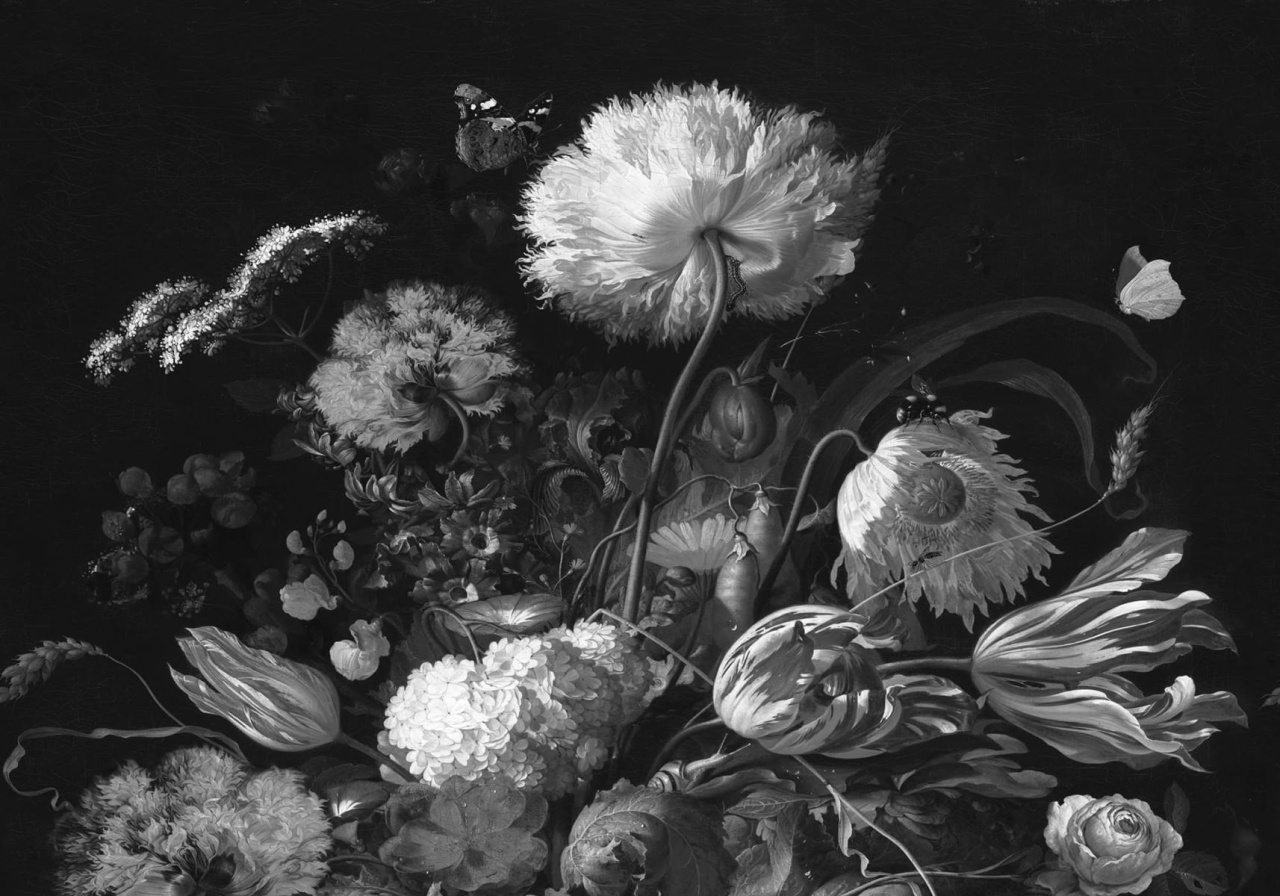 Fototapet, Bold Bouquet, Black, Rebel Walls - 2