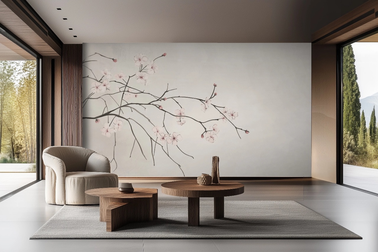Fototapet Botanic Asahii Sakura Rêve AS204 — imaginea 2