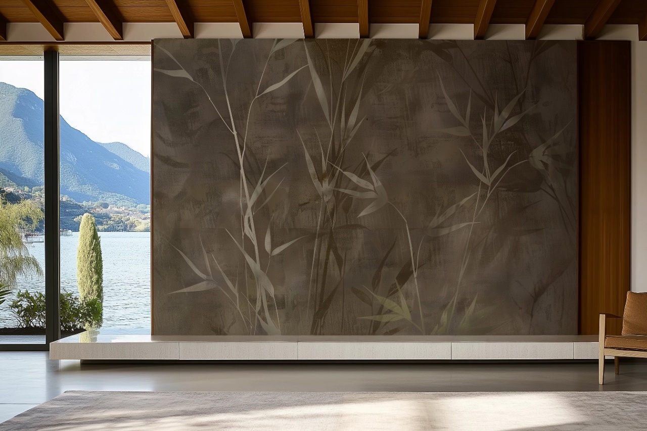 Fototapet Botanic Marron et Beige Engime Rêve ME204 — imaginea 2