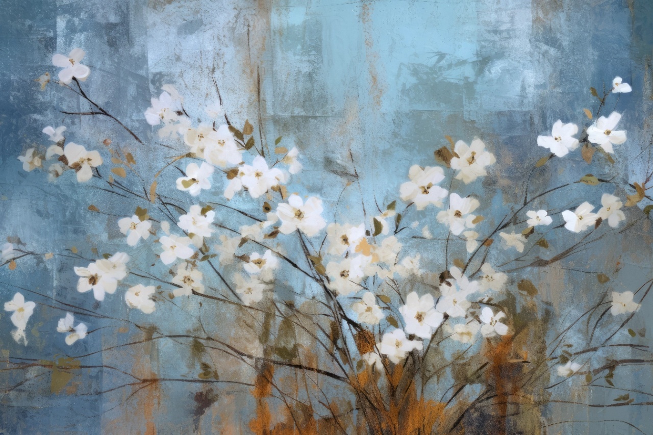 Fototapet Botanic Nectar Gypsophile Rêve NG101