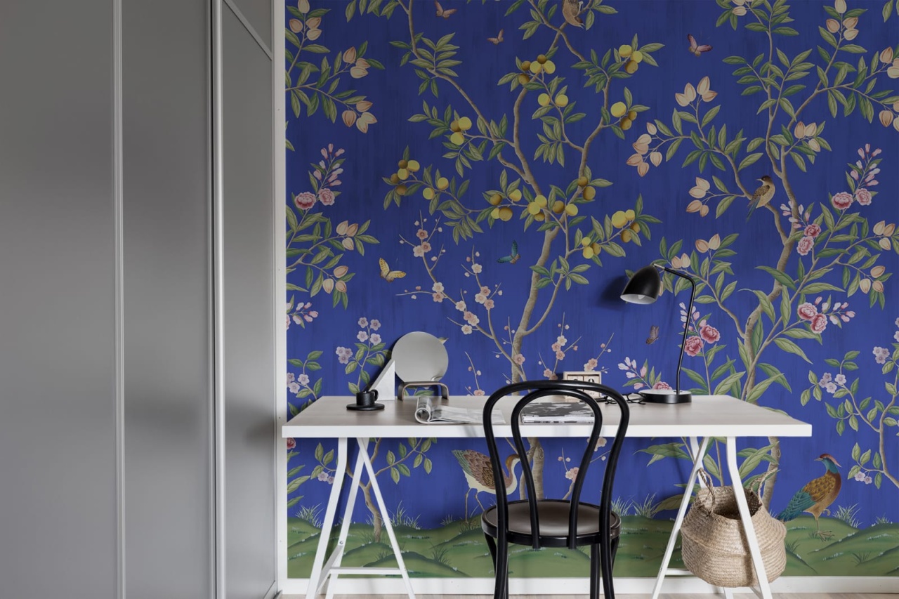 Fototapet, Chinoiserie Chic, Cobalt, Rebel Walls - 4