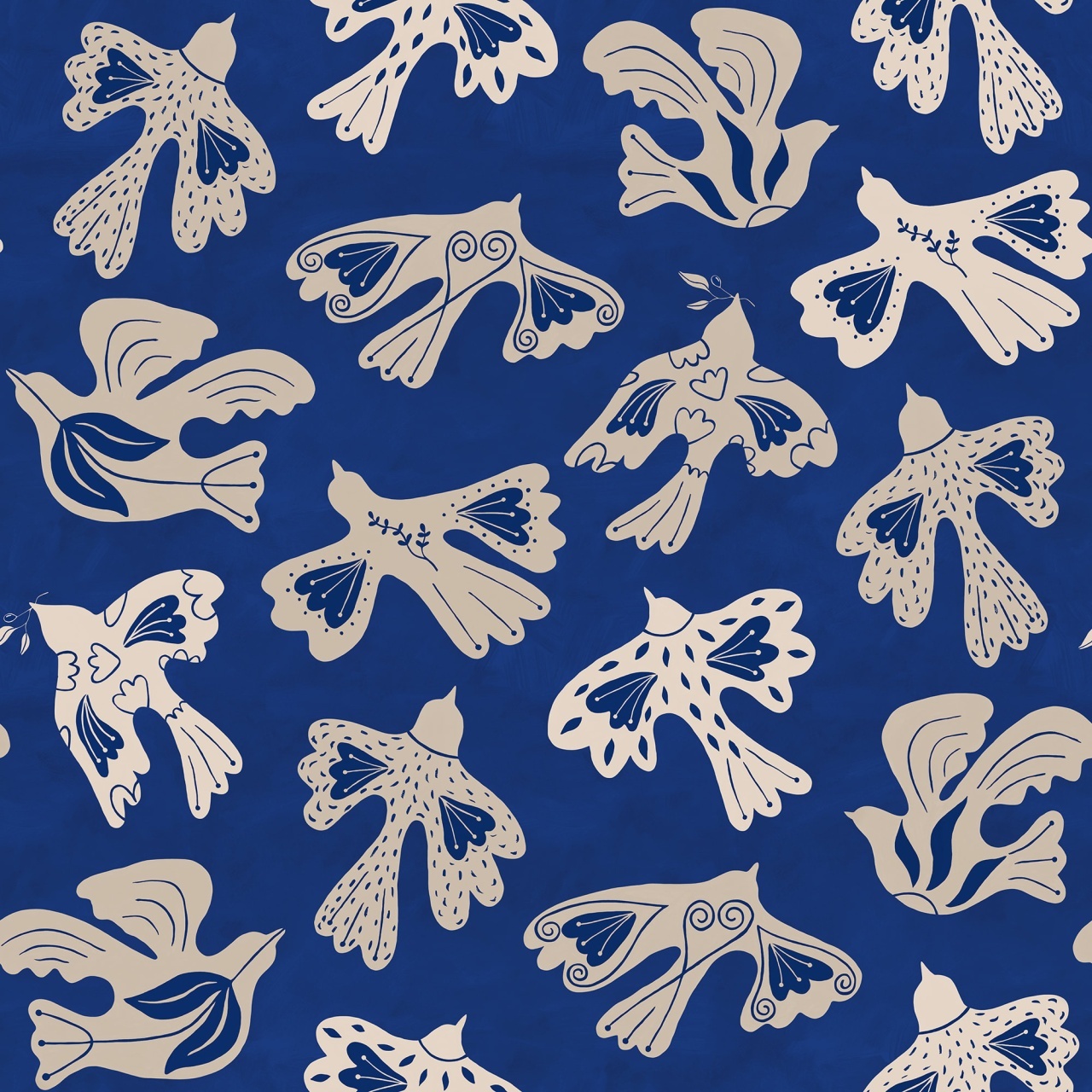Fototapet, Dancing Wings, Blue, Rebel Walls - 2