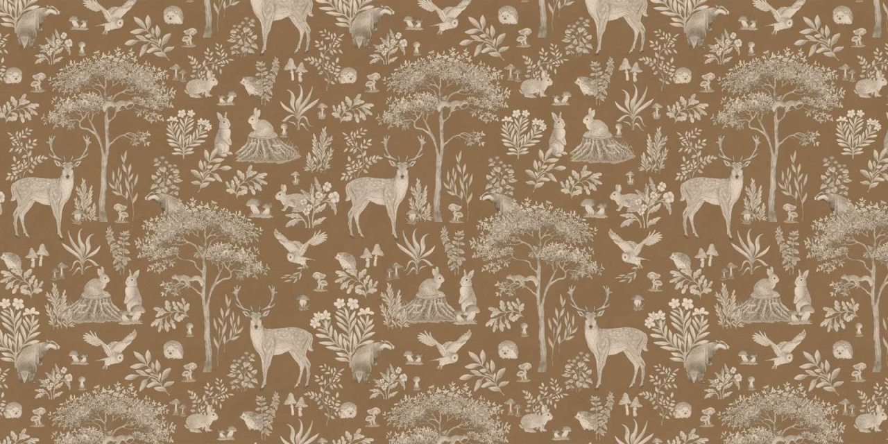 Fototapet Fantastic Forest - Vintage Brown, Kikki Belle - 2