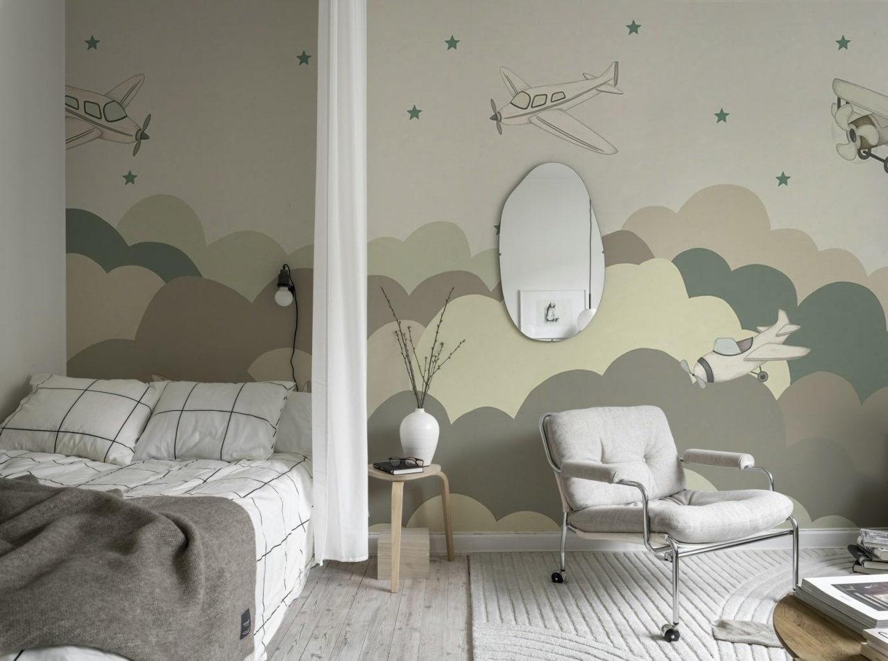 Fototapet, Fly Away, Beige, Rebel Walls - 3
