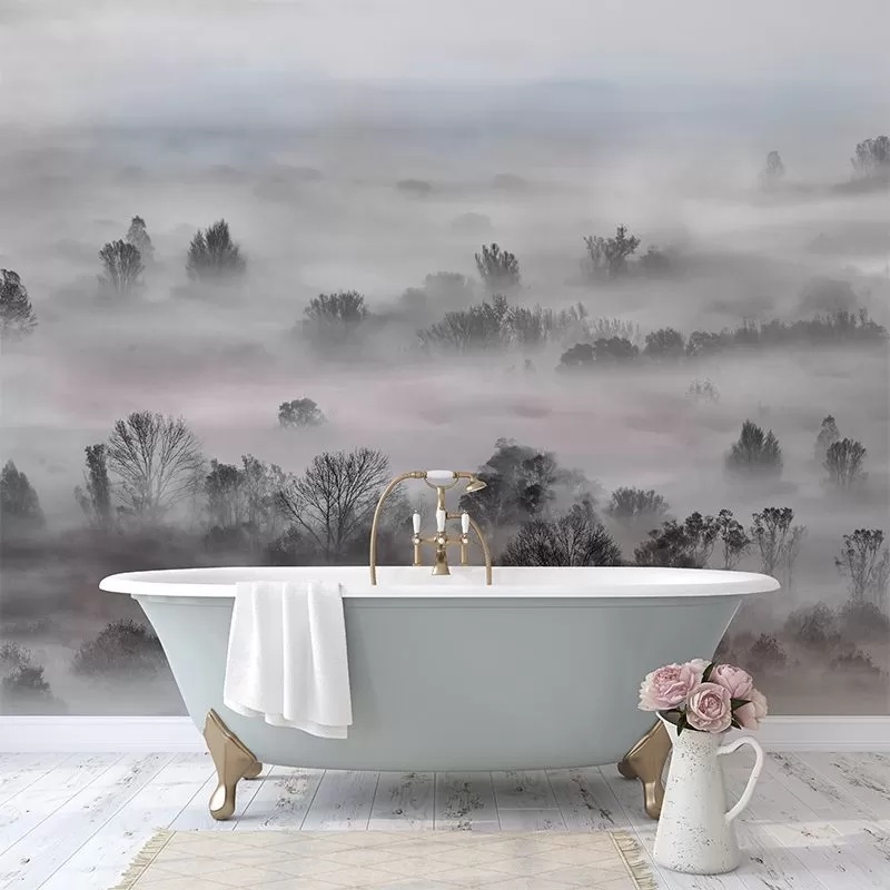 Fototapet Foggy Landscape Pastels, VLAdiLA