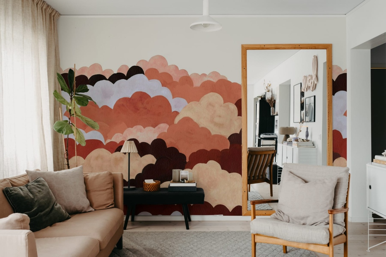 Fototapet, Fun Clouds, Red, Rebel Walls - 3