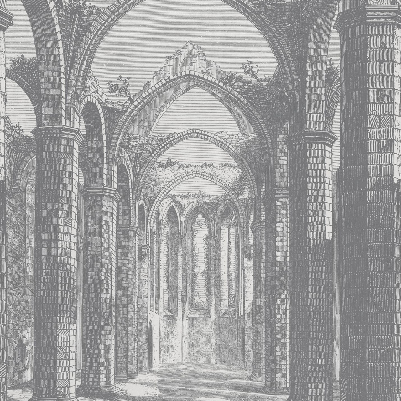 Fototapet, Gothic Arches, Grey, Rebel Walls - 2