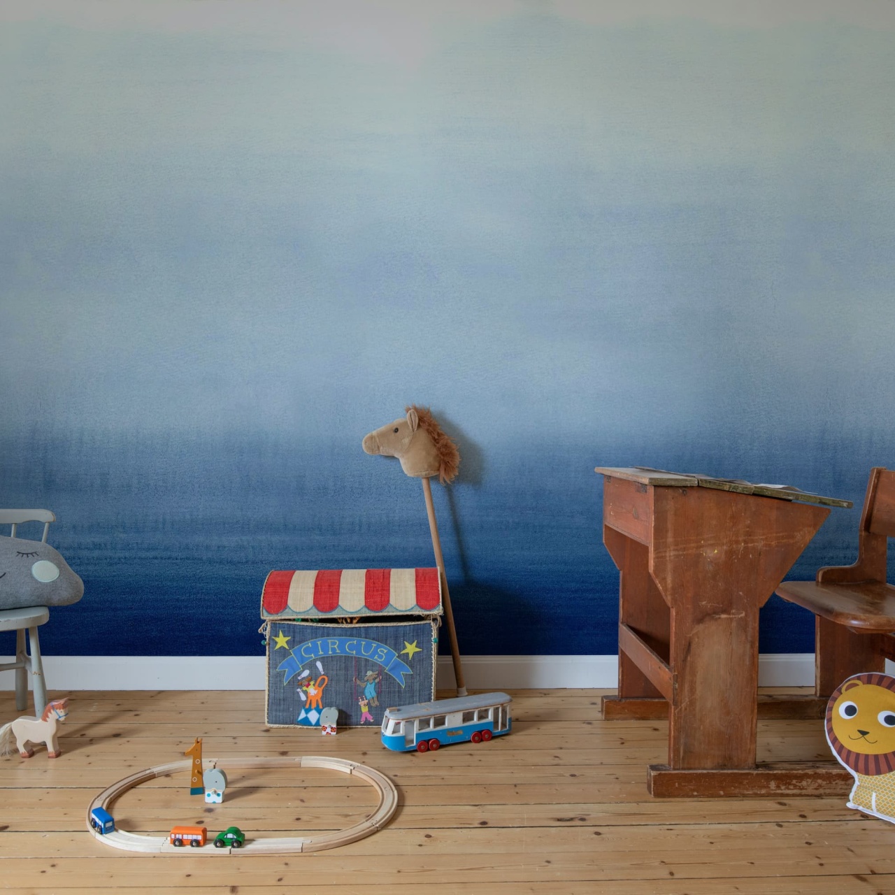 Fototapet, Gradient, Blue, Rebel Walls - 3