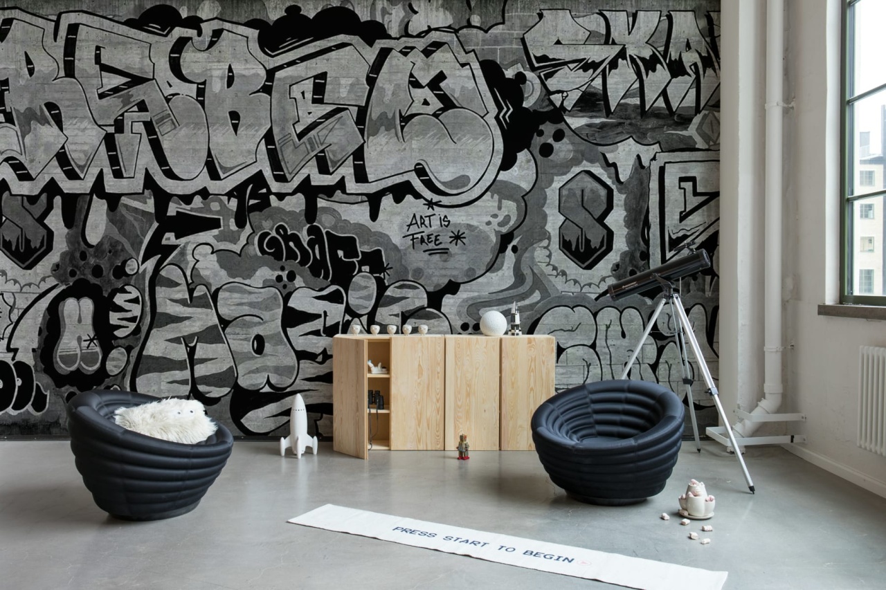 Fototapet, Graffiti, Black, Rebel Walls