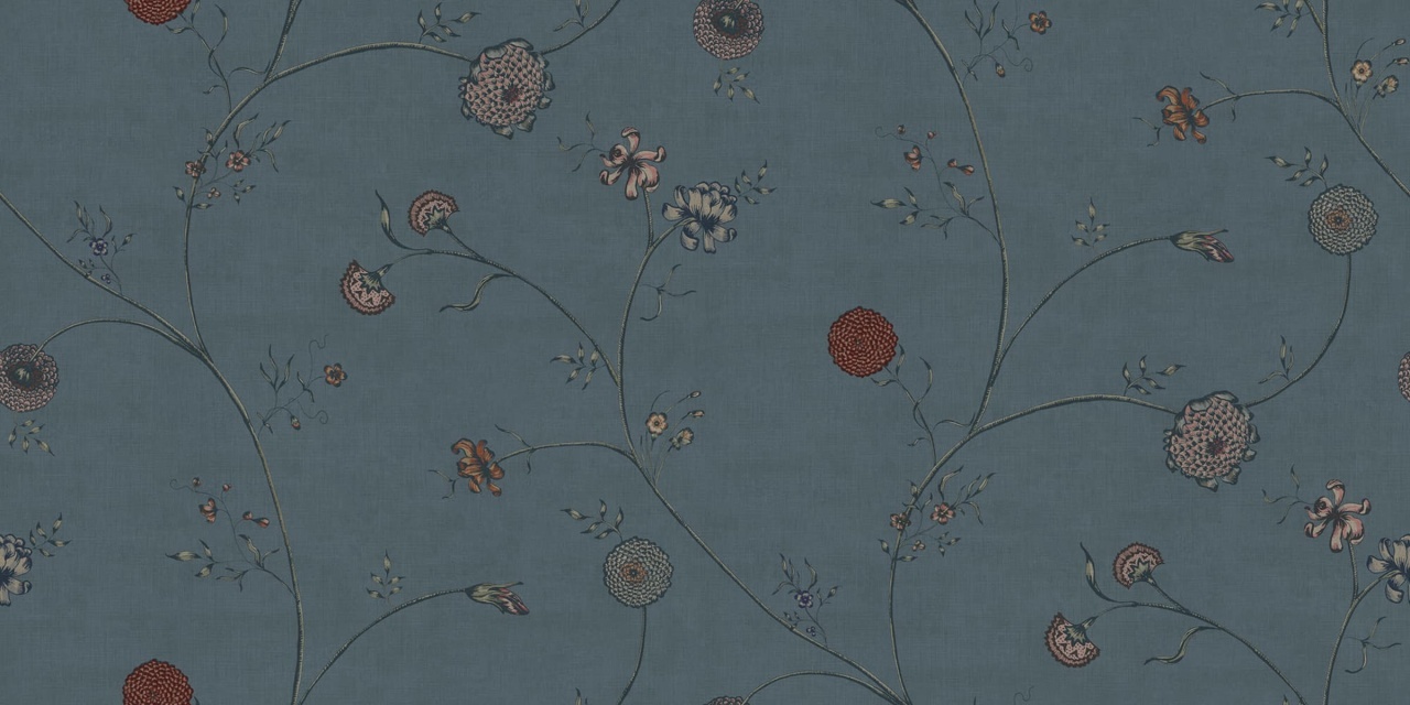 Fototapet, Grand Flower Thread, Blue, Rebel Walls - 2