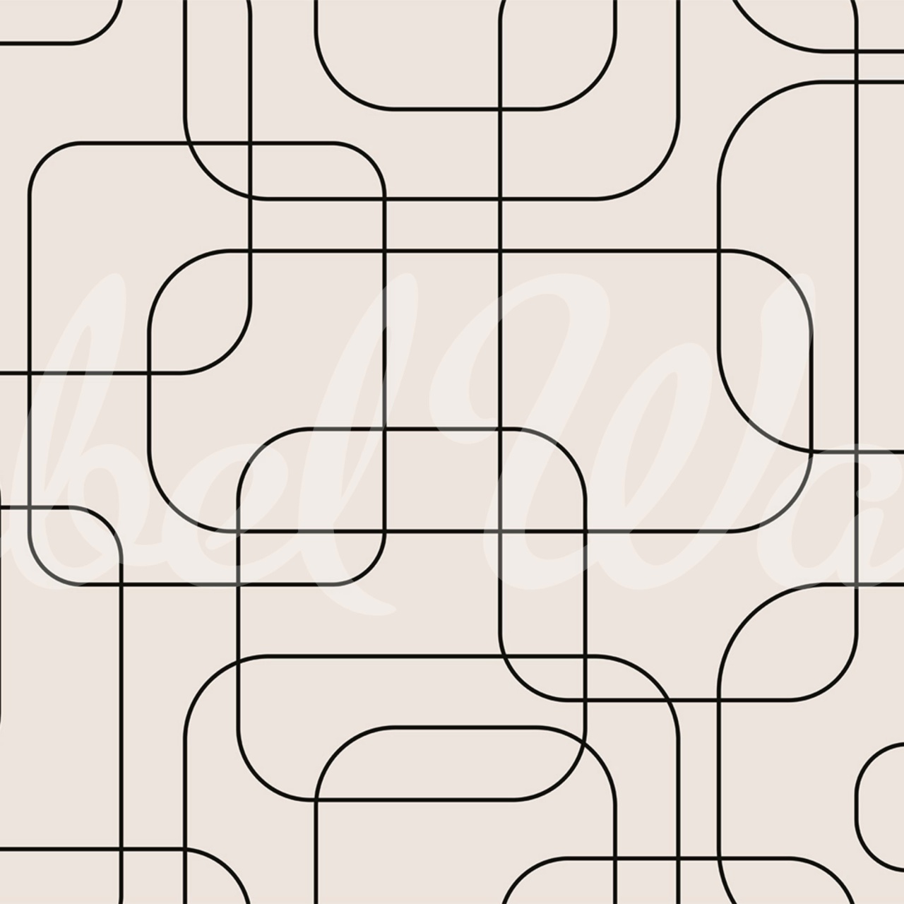 Fototapet, Graphic Lines, Beige, Rebel Walls - 2