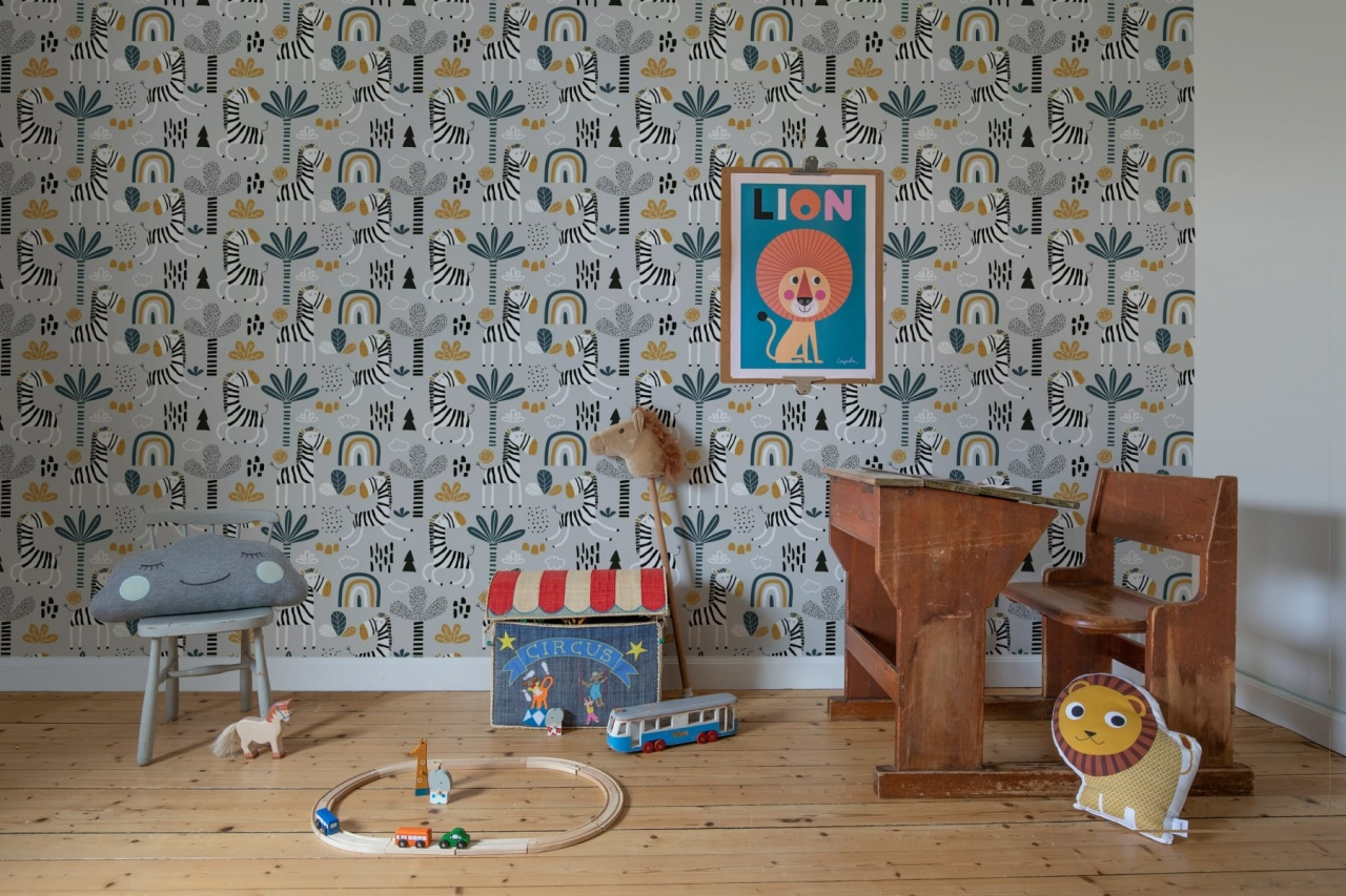 Fototapet, Happy Zebra, Gray, Rebel Walls