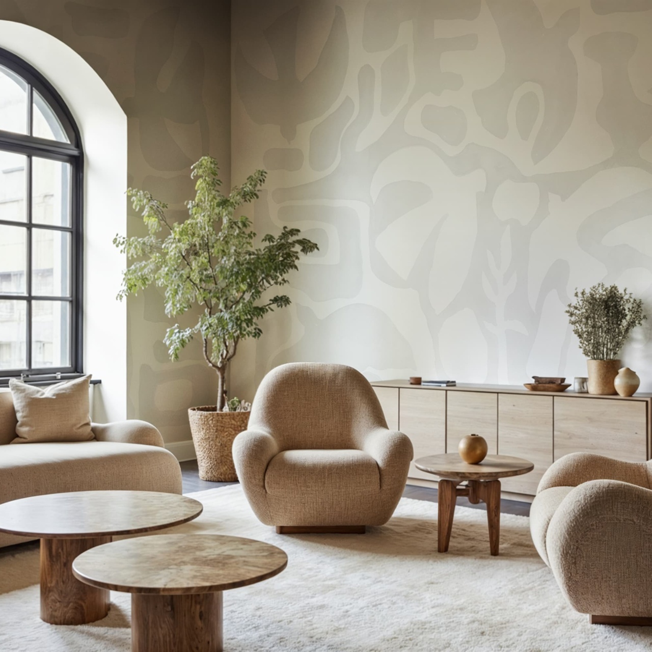 Fototapet, Harmony Forms, Cloud Dancer, Rebel Walls