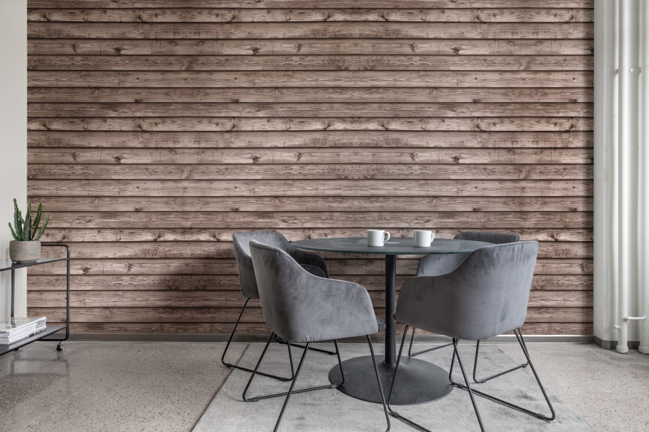 Fototapet, Horizontal Boards, Brown, Rebel Walls - 4