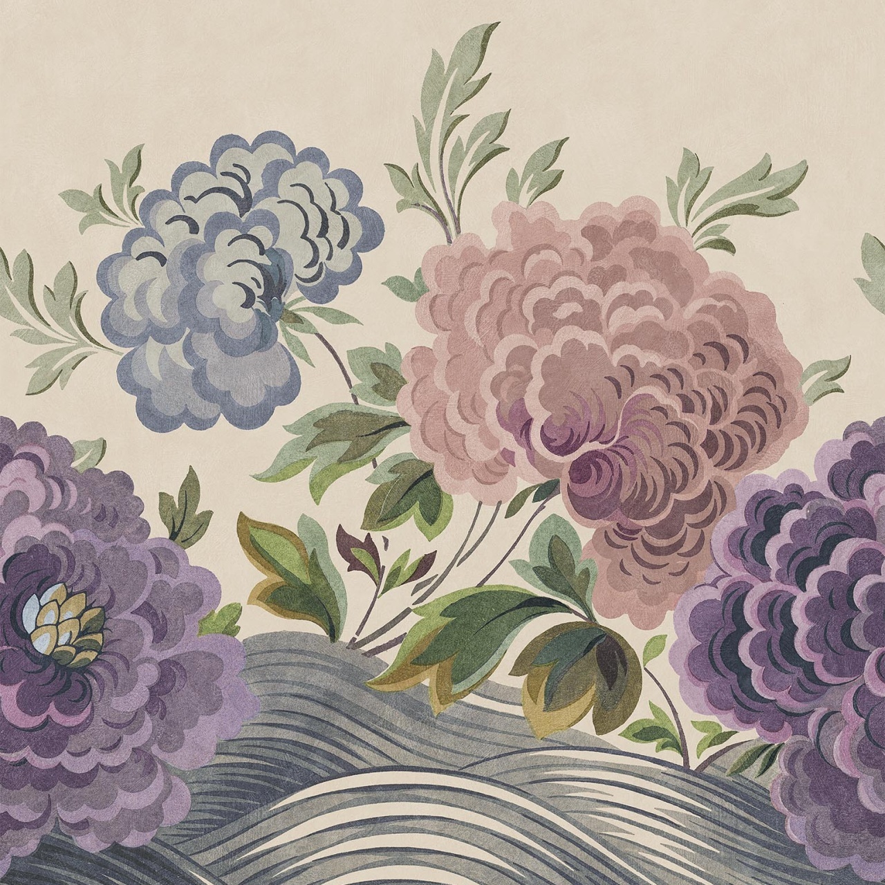 Fototapet lavabil, Wave of Flowers 9635W — imaginea 2