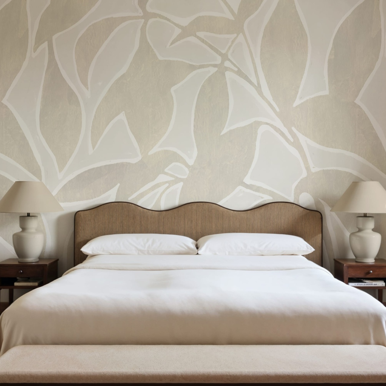 Fototapet, Leaf Silhouette, Beige, Rebel Walls - 3