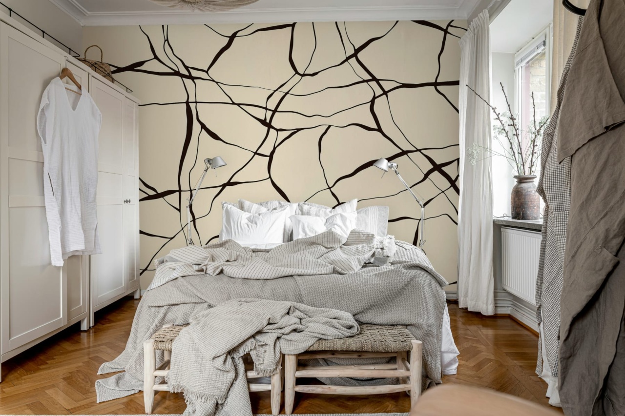 Fototapet, Line Art, Beige, Rebel Walls - 3
