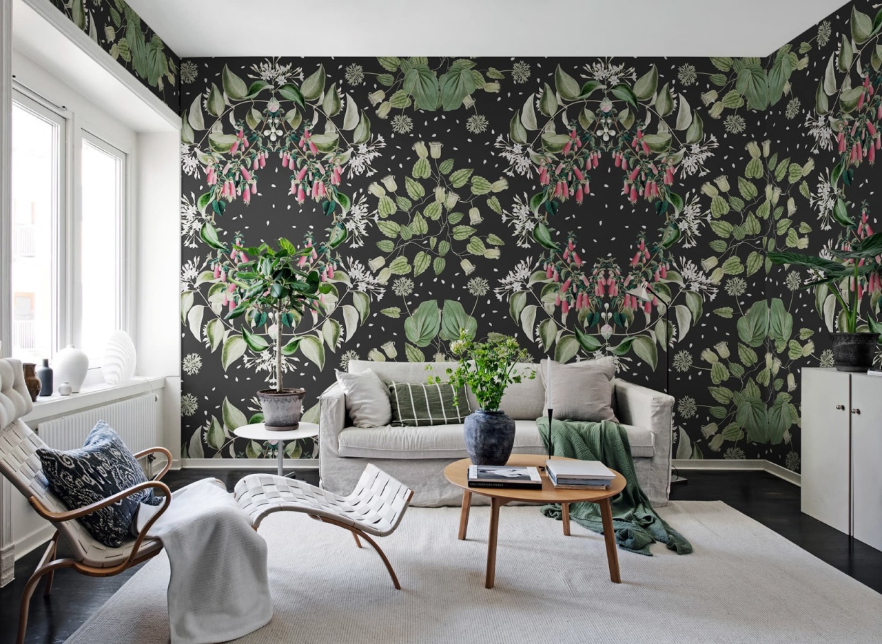 Fototapet, Lotus, Black, Rebel Walls