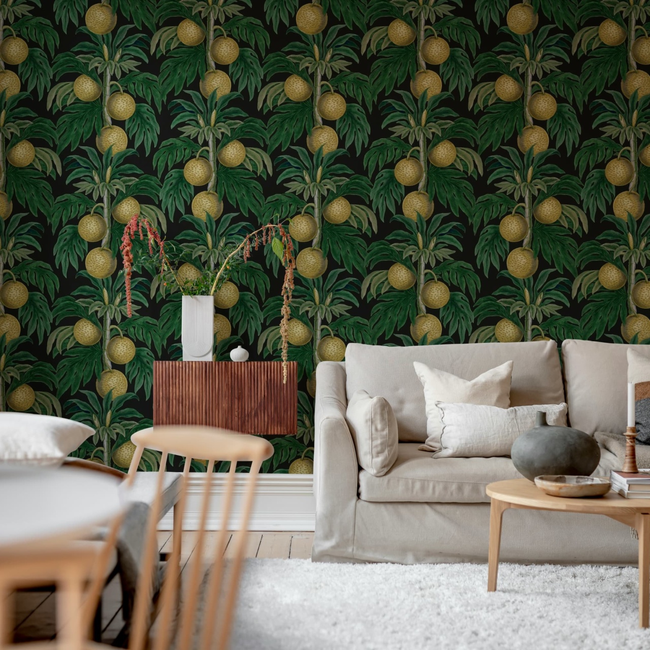 Fototapet, Lush Lemons, Black, Rebel Walls - 3