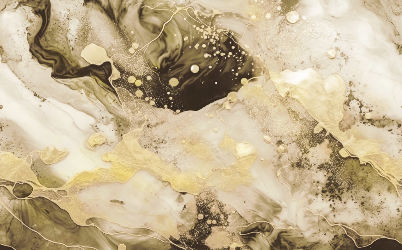 Fototapet, Marble Stream, Gold, Rebel Walls - 2