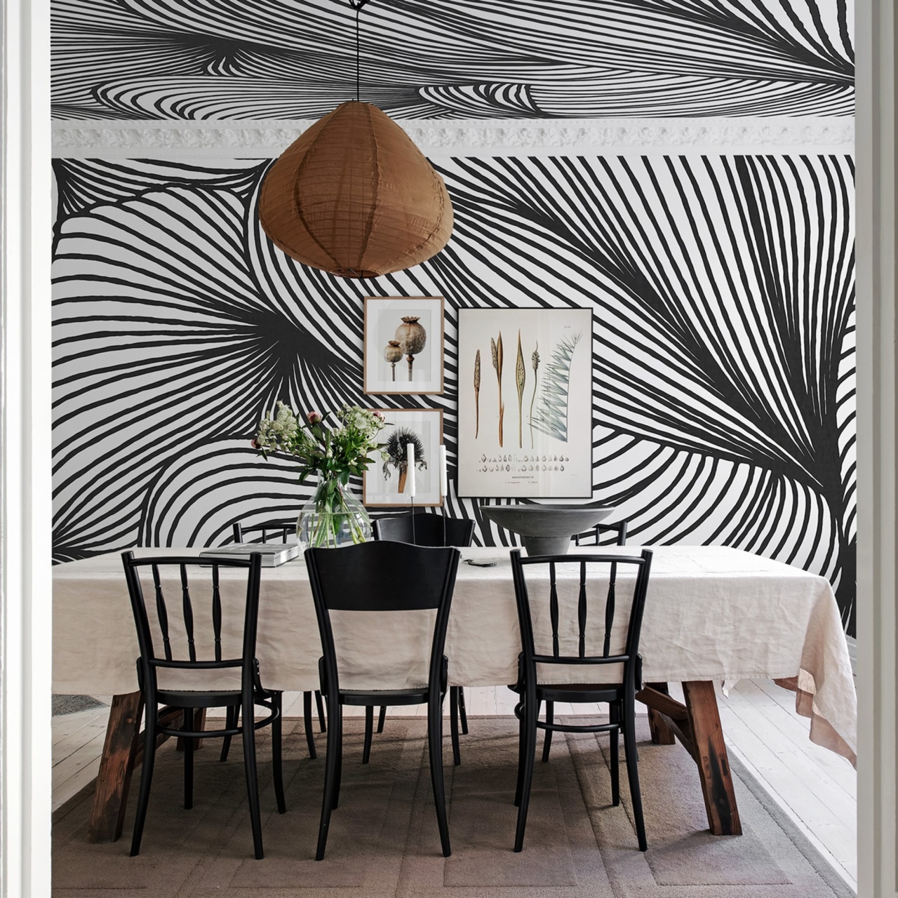 Fototapet, Opulence Lines, Graphite, Rebel Walls