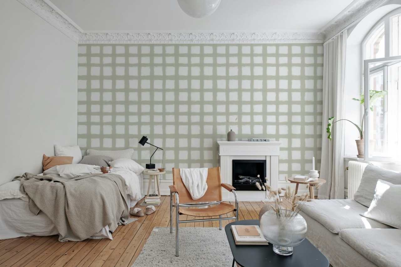 Fototapet, Painted Square, Beige, Rebel Walls - 3