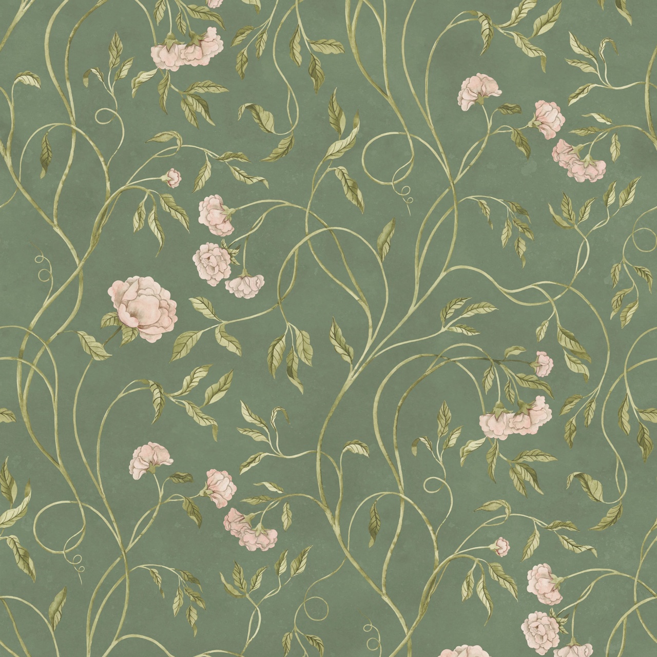 Fototapet, Peony Bloom, Green, Rebel Walls - 2