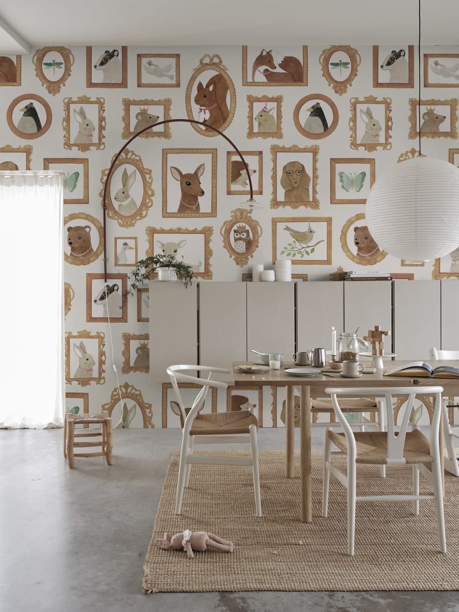 Fototapet, Pet Frames, Beige, Rebel Walls - 3