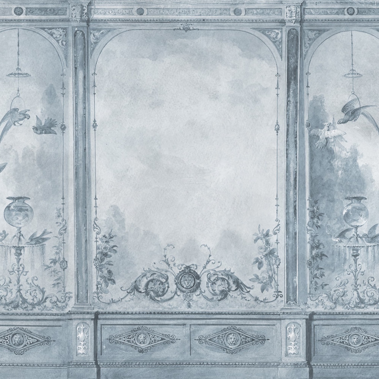 Fototapet, Poetic Panels, Blue, Rebel Walls - 2