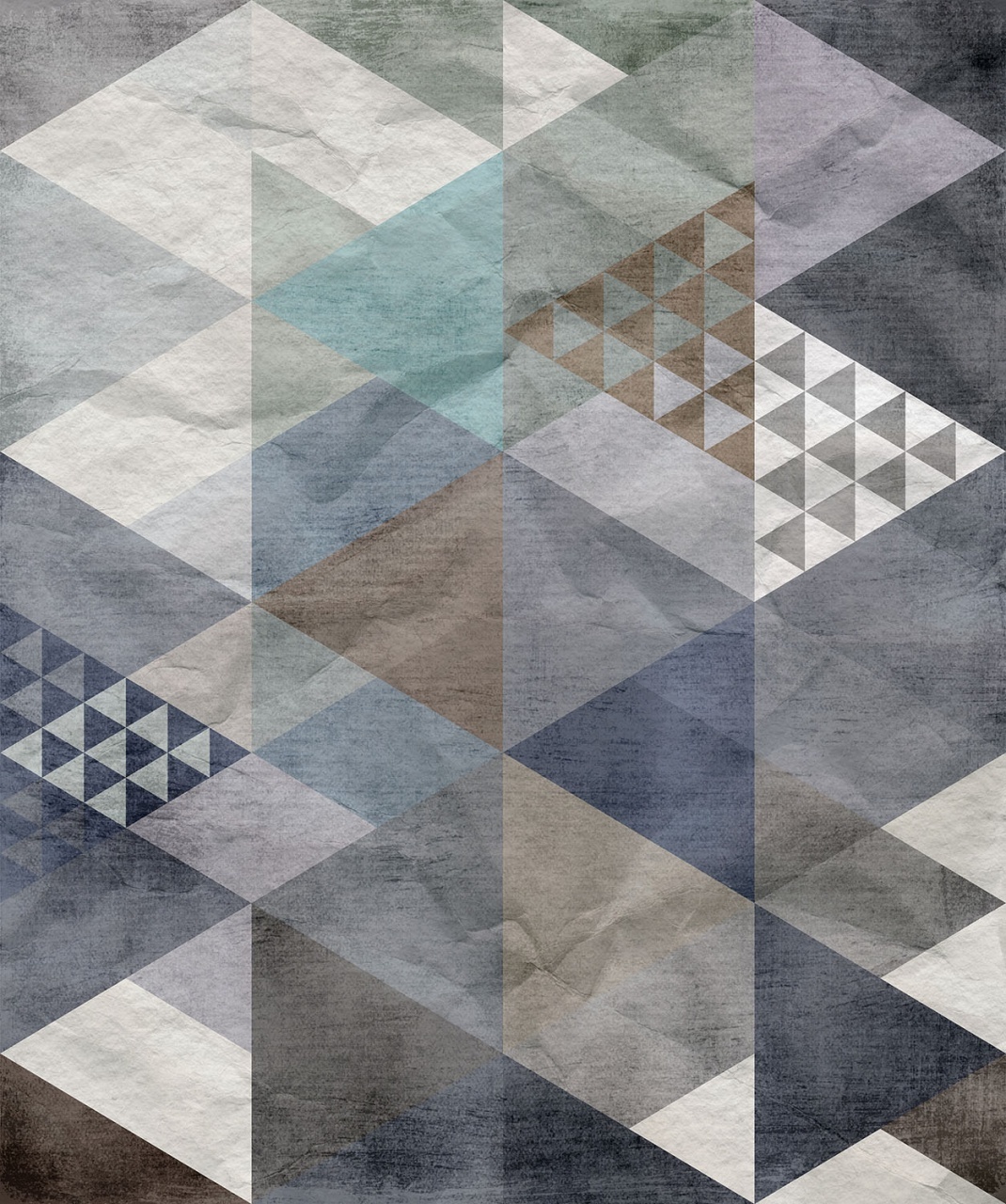 Fototapet, Quadrangle, Blue, Rebel Walls - 2