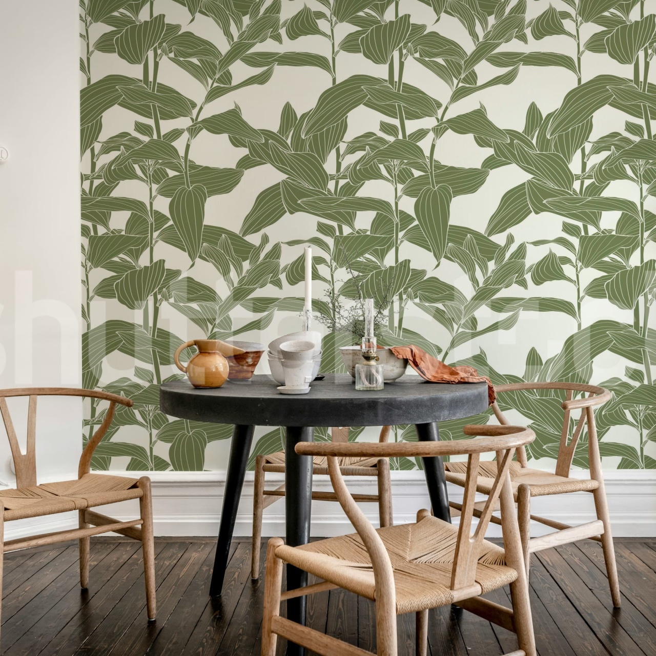Fototapet, Rose Grape, Green, Rebel Walls - 3